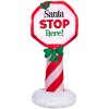 Santa Stop Here Christmas Inflatable